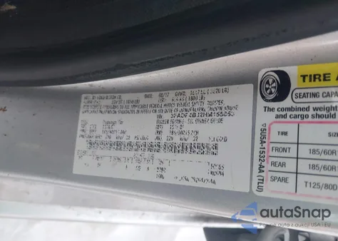 2017 Ford Fiesta Se из США, поврежденный, VIN 3FADP4BJ2HM155853